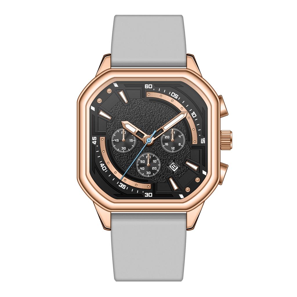 Lower Price Men's Quartz Watch 2026 High Quality Man Watch Customized Personalized Logo Rubber Band Slim Wrist Watches for Men