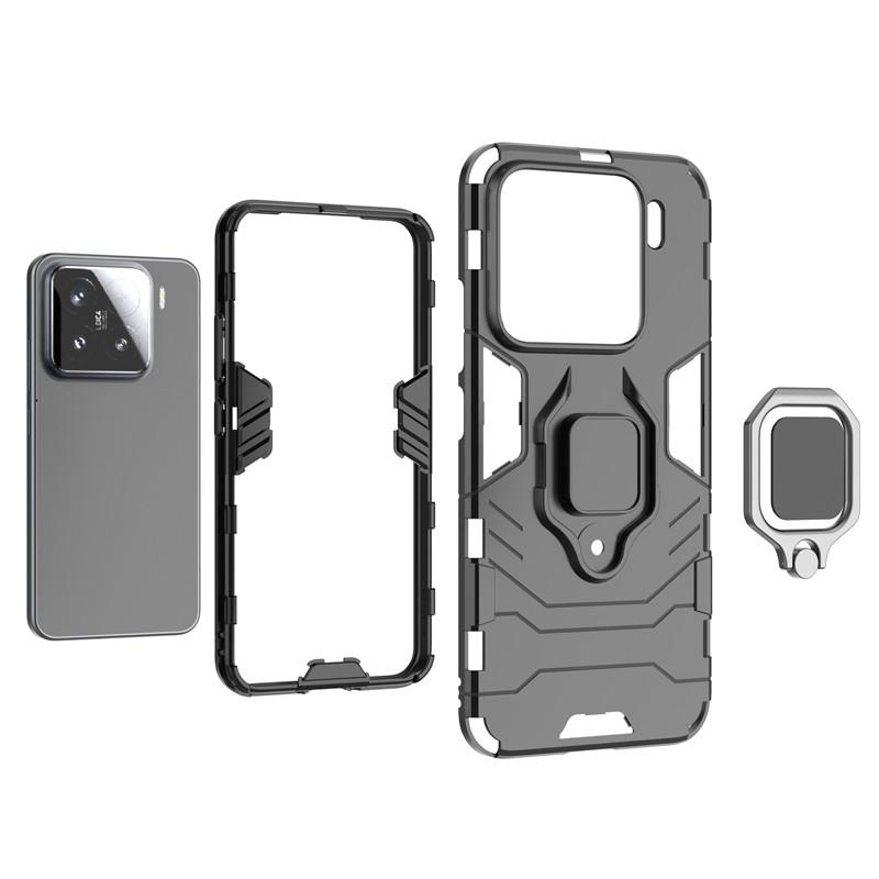 For Xiaomi 15 5G Case For Xiaomi 15 Cover 6.36 inch Armor Finger Ring Hard Shockproof Protective Bumper For Xiaomi 15 Fundas
