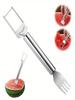 1pc Stainless Steel Watermelon Slicer & Fork