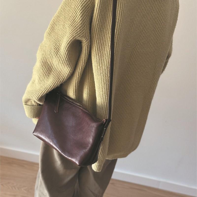 Johnature Ekte Lær Allsidig Dame Liten Veske Mykt Kuskinn Lett Skulder Crossbody Vesker