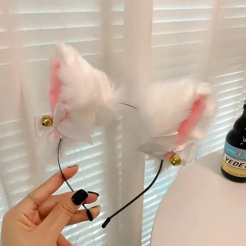 

Новый Ободок с Кошачьими Ушками и Бантом, Ожерелье, Зажим, Перчатки, Косплей, Плюшевый Колокольчик, Повязка на Голову, Женский, Девочка, Маскарадная Вечеринка, Головной Убор