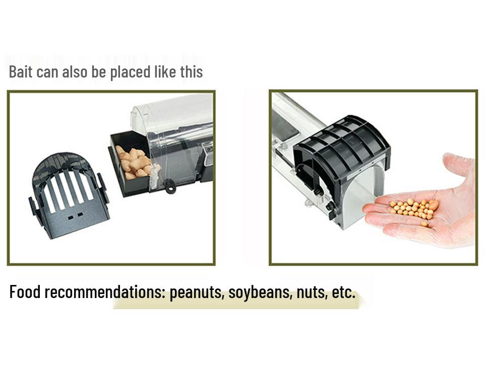 Pedal-Activated Eco-Friendly Non-Toxic Long Cage Mouse Trap