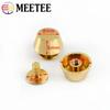 5/10/20Pcs Meetee Metal Nails Buckle Handbag Bottom Protecting Feet Bucket Shape Flat Studs Screw Rivets Bag Leather Accessories