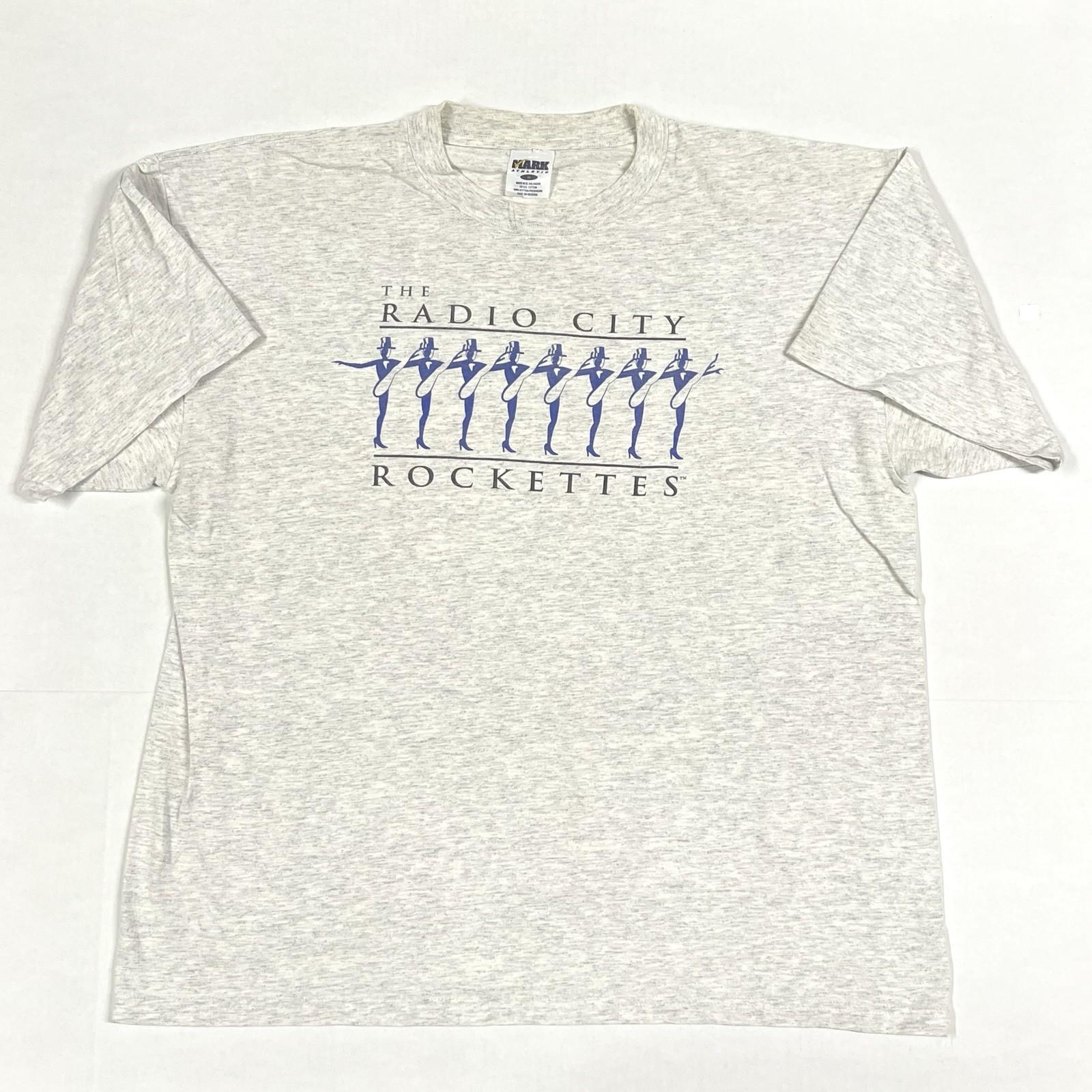 Vintage Radio City ROCKETTES Music Hall T Shirt 1990s Sz XL Rare - Distressing XXXXL