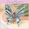 Animal Embossed Shell Butterfly Brooch Pendant With Multi Function Decor For Unisex Wear