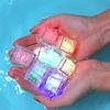 8PCS Animaux Marins de Dessin Animé Glaçon Lumineux Jouet de Bain LED Coloré Jouet Lumineux Sensible au Toucher