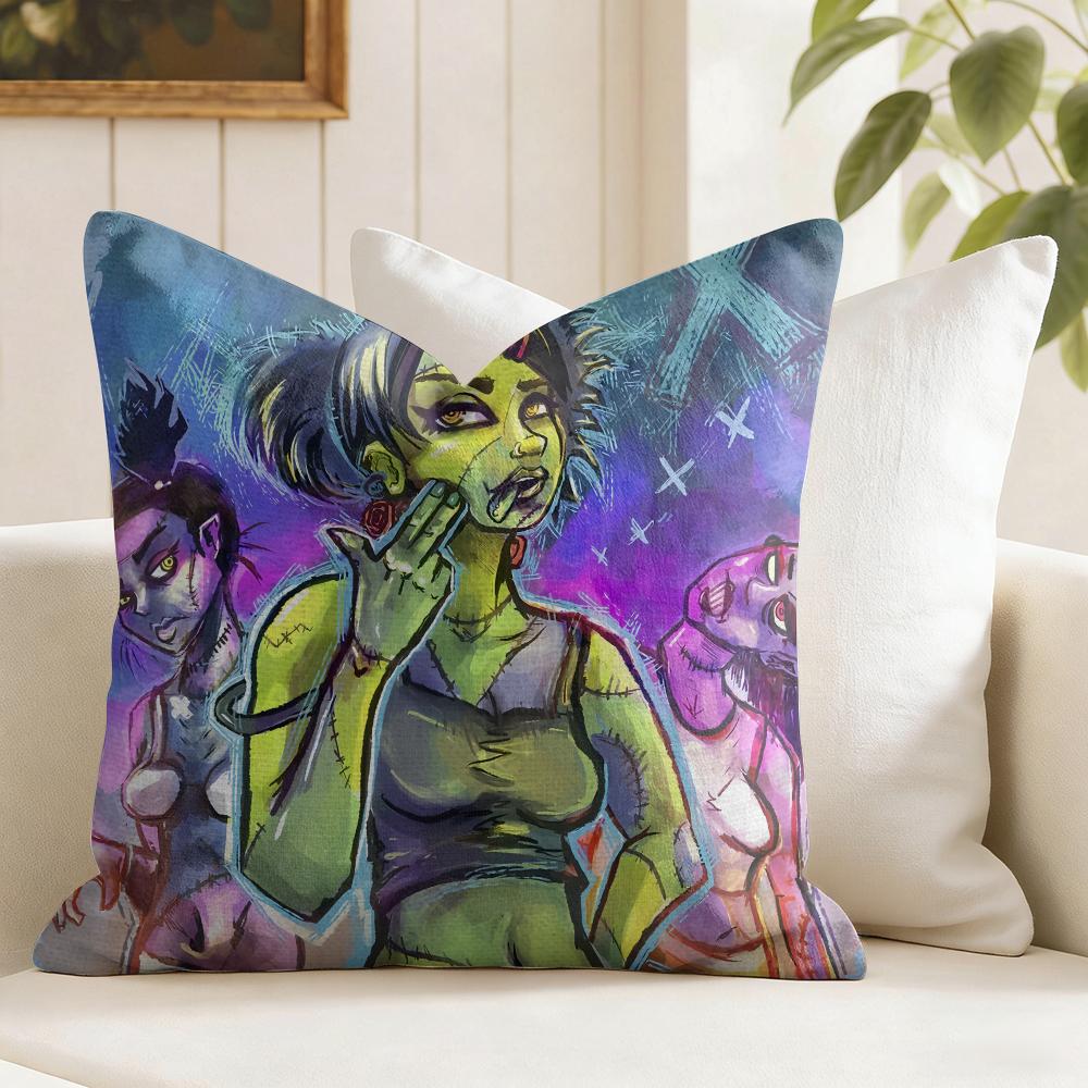 MMindless SSelf Indulgence Cushion Cover Eco Linen Pillow Case DoubleSided Print Breathable Durable Zipper Home Decor Gift