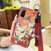 Lanyard Chinese style Phone Case For Doogee N30 Anti-dust Elderly lady Wrist Strap Phone Holder Protective Wristband