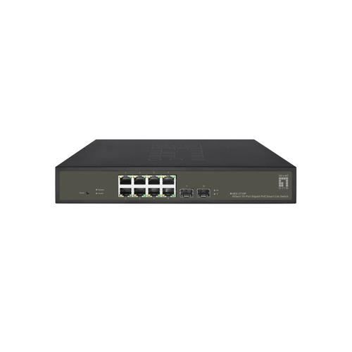 Commutateur Réseau Géré - LEVELONE - GES-2110P - 8 Ports RJ-45 - PoE - QoS