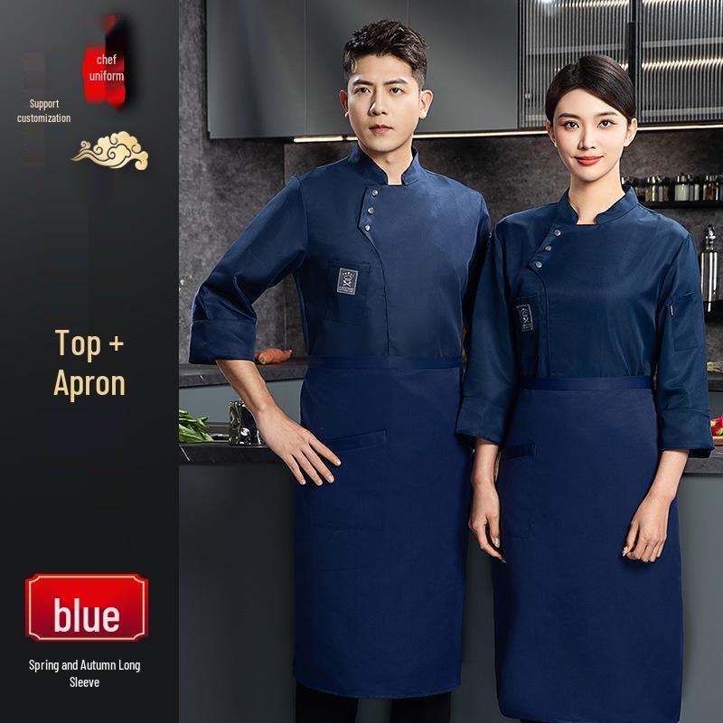 Lightweight Summer Chef Uniform with Three Buttons