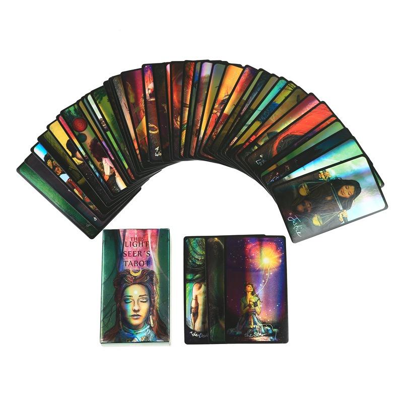 Verze laserových tarotových karet věštce světla