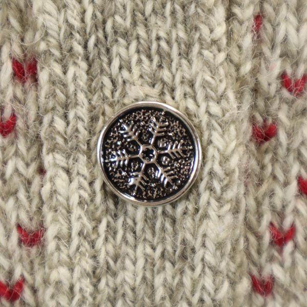 L.L.BEAN 80s Vintage Wool Blend Overall Handle Long Sleeve Knit Cardigan Women Used