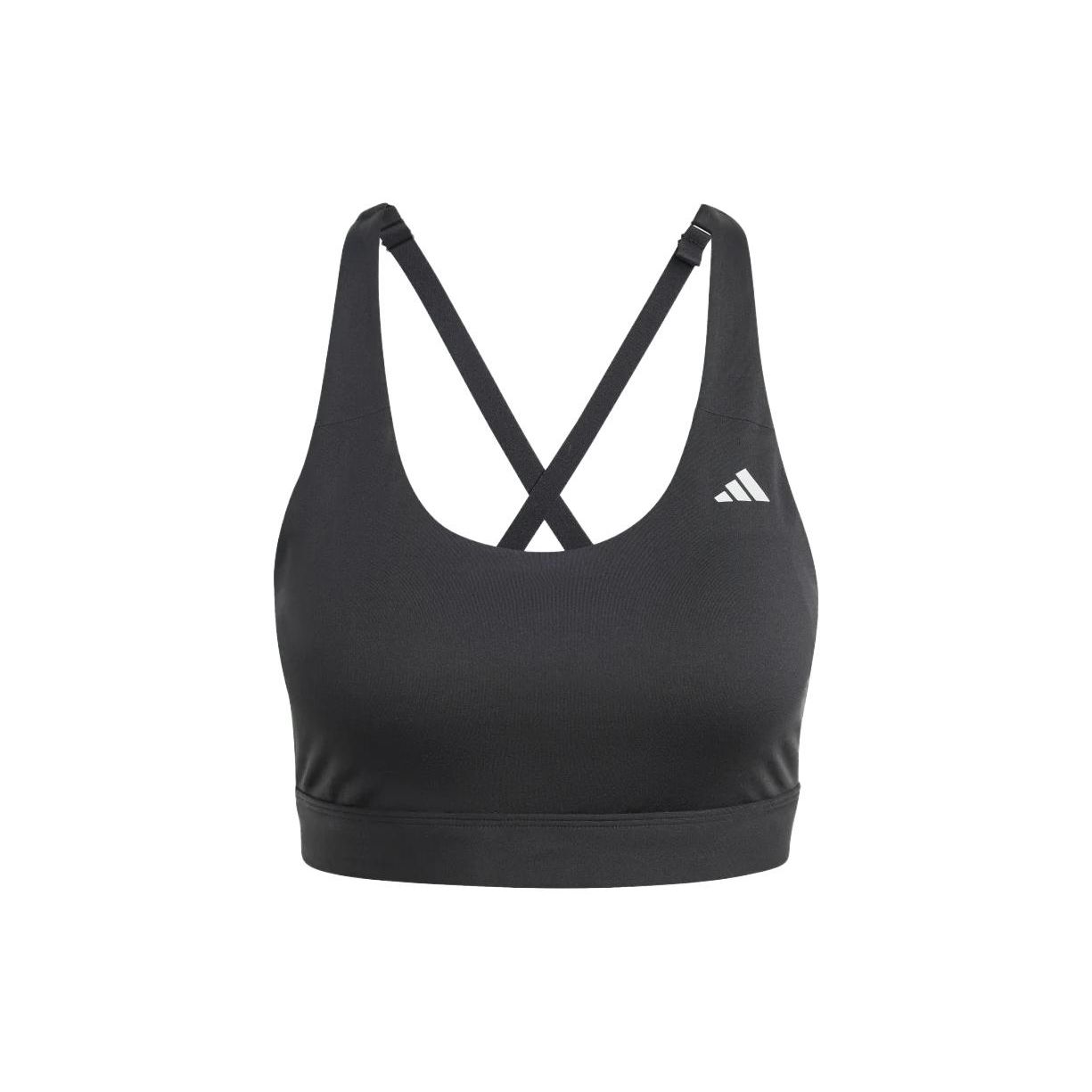 

Adidas Бюстгальтер для бега Ultimate Run со средней поддержкой Женское нижнее белье Черный HZ1531 A2XSD