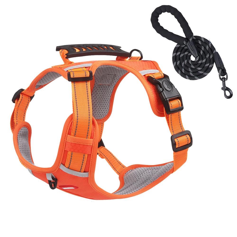 New Pet Chest Strap Vest Type Reflective Large Dog Chest Strap Explosion-proof Dog Traction Rope