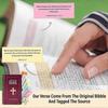 Handmade Wooden Bible Verses Box (150 Pcs), Bible Verses With Wooden Box for Emotion and Feeling, Inspirational Bible Gifts, Graduation Gift, Christia