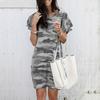 Summer Women's Round Neck Printed Short-sleeved Loose Dress