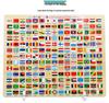 Magnetic Wooden World Map Jigsaw Puzzle for Children's Early Education