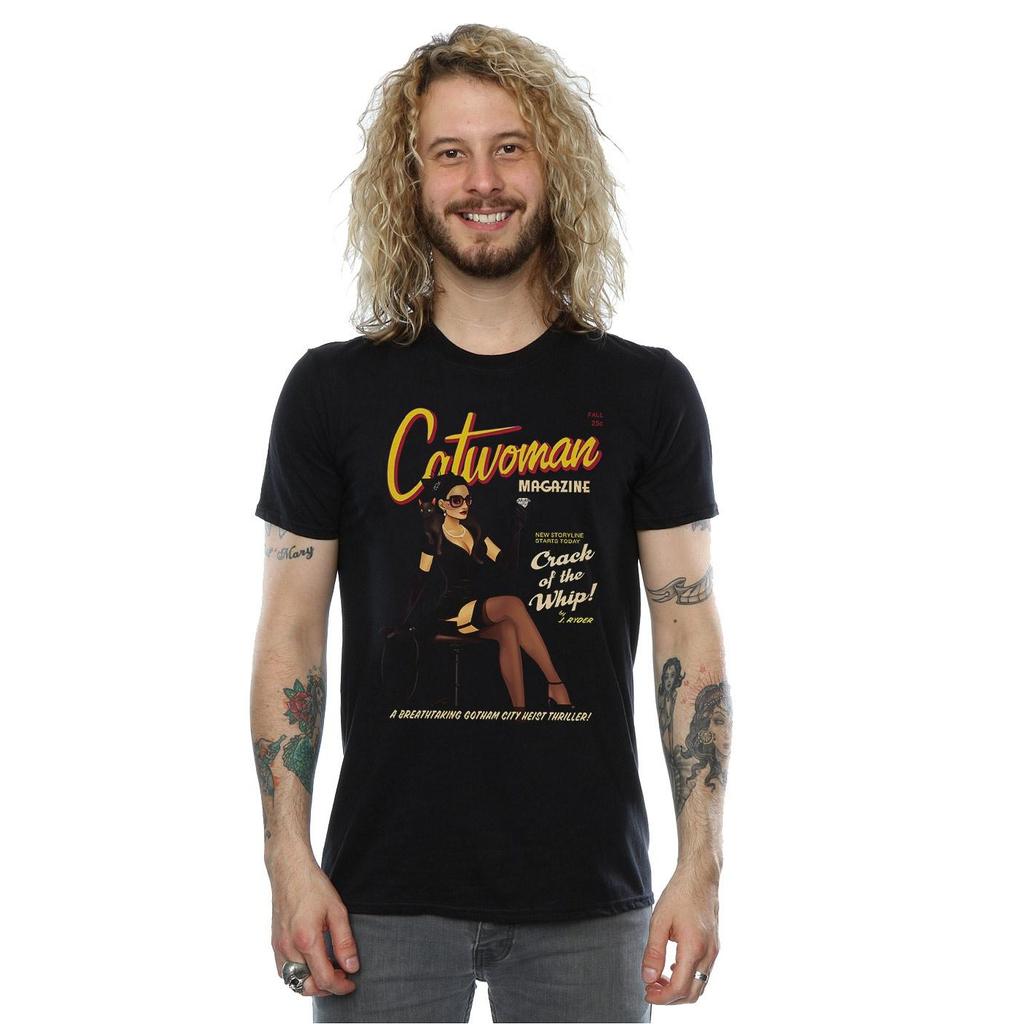 DC Comics Mens Catwoman Bombshell Cover T-Shirt