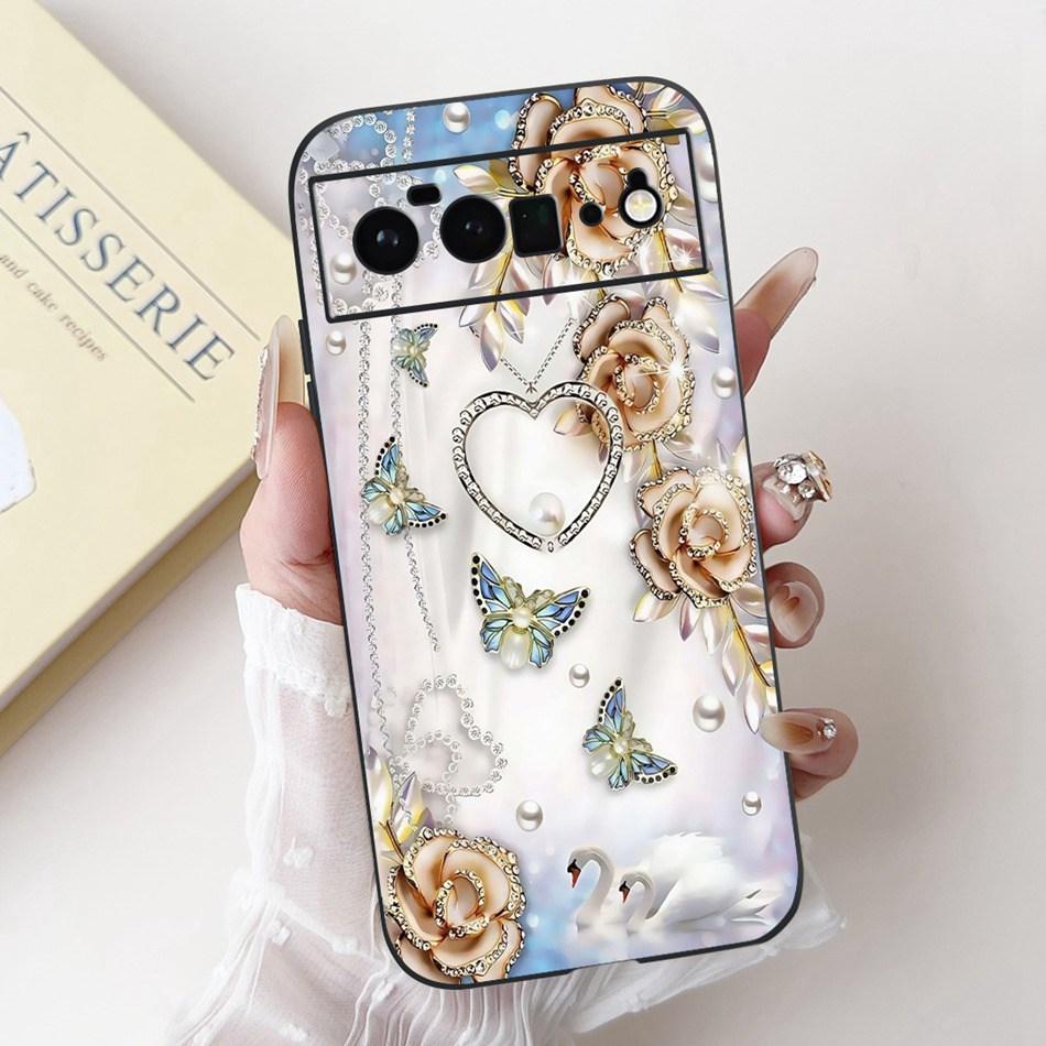 Für Google Pixel 6 Pro 6a 6 Neue Mode Dämmerung Strand Malerei Handyhülle Für Google Pixel6 6a 6Pro Schwarzes Silikon Weiche Hülle