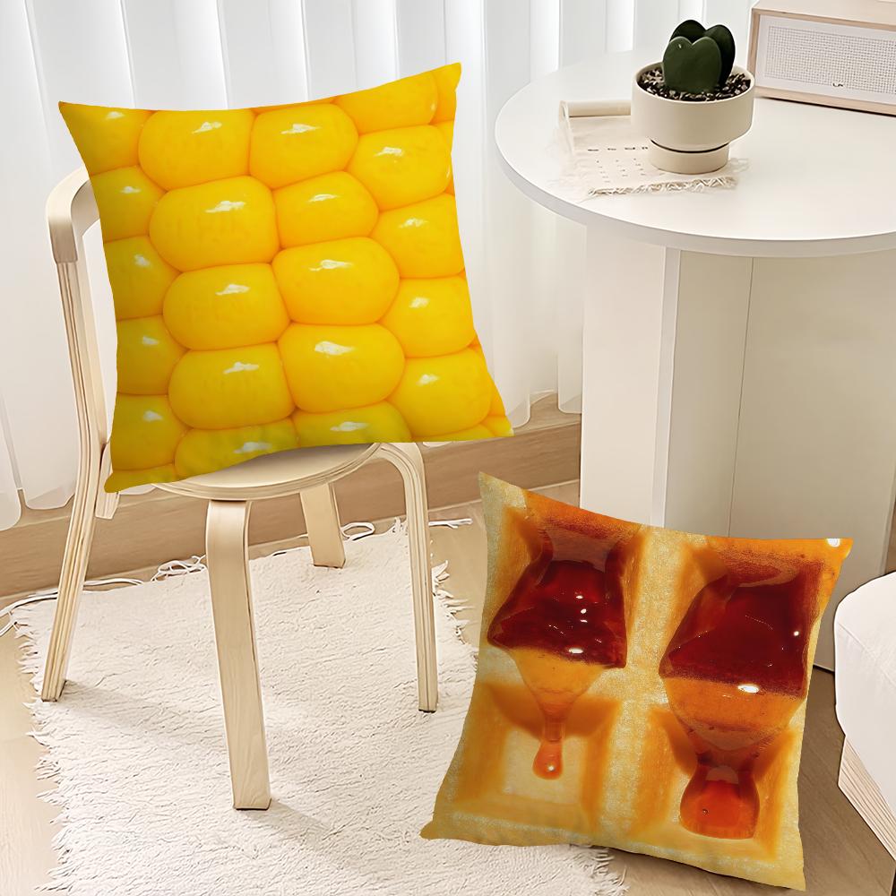 French food fries eggs cushion cover Decoration Room Shop Car Best Home Office Coffee Pillow Sofa Printing Nordic Simplicity Hit