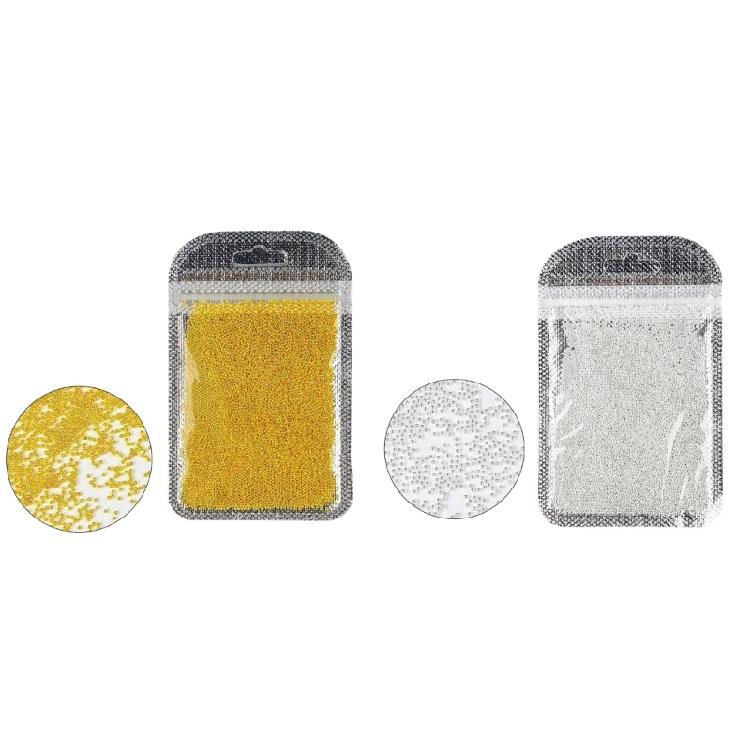 Nails Caviar Beads Metal Nail Beads Micro Pixie-Beads for DIY Nail Art Charms