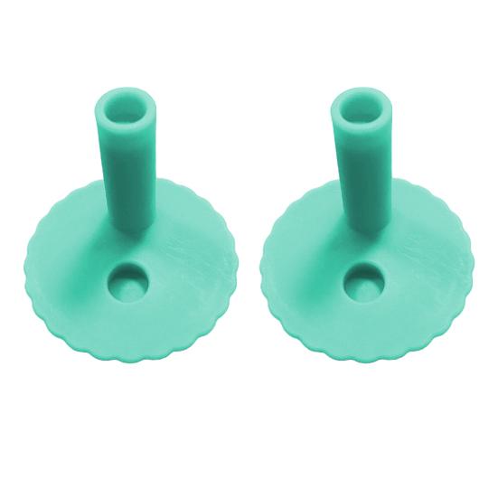 

2 шт. гибкая трубочка для детской бутылки с водой Owala, 12/15 унций, силиконовая крышка без бисфенола А, аксессуары для трубочек, цветочные кружевные края, сменные трубочки для Owala A светло-синий