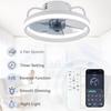 Simple Round Ceiling Fan Light for Bedroom, Wide Voltage 85-265V
