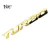 Cool 3D Alloy Metal Letter Turbo Car Motorcycle Emblem Badge Sticker Decal Decor