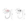 Cute Cat Paw Bag Hook Saving Space Self-adhesive Purse Hook Foldable Portable Backpack Hanger for Table