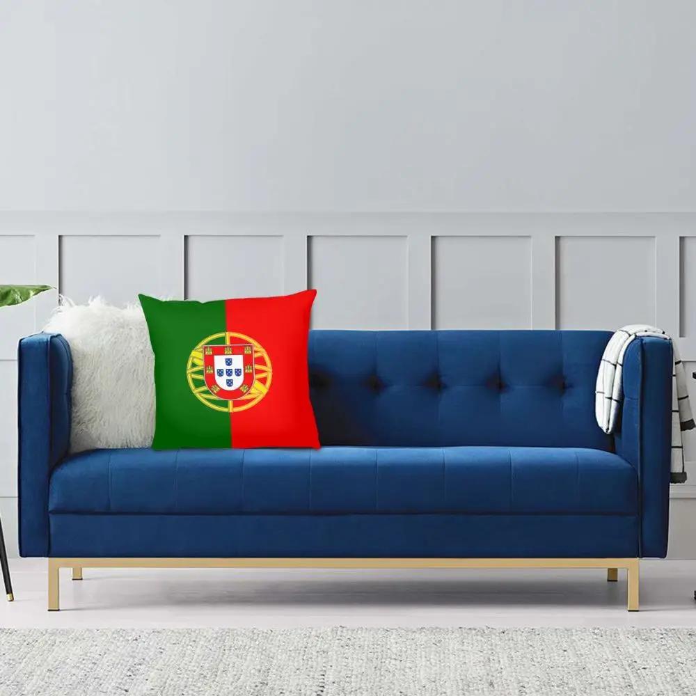 Portugals flagg Putevar i polyester Pynteputer til sofa Portugisisk flagg Kreativt putetrekk Hjemmedekor