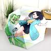 Cute Liko  pattern, automatic folding umbrella, portable and foldable design, 8 ribs, a Christmas or birthday gift.