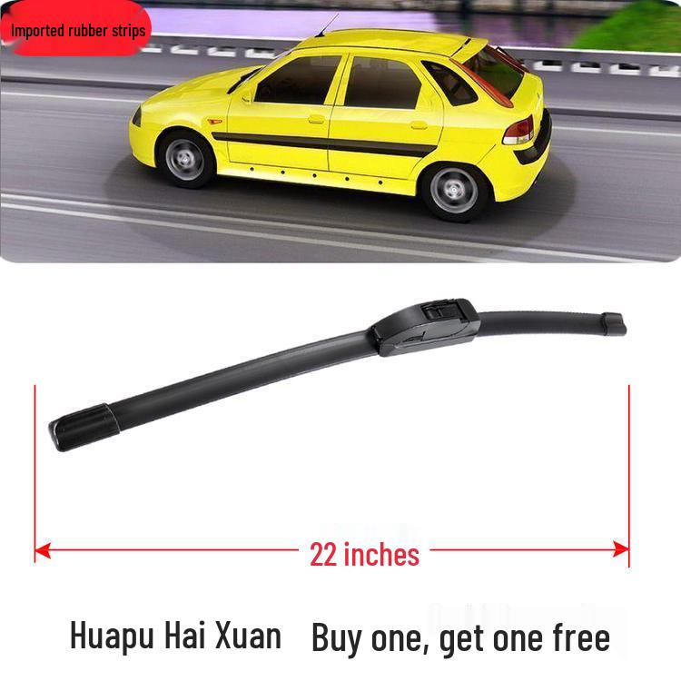 Kompatibles Gummi-Ersatzteilzubehör für 2006 Huapu Hai Xuan Rahmenloser Frontscheibenwischer.