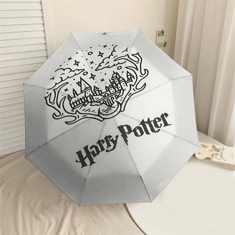 1PC Warner Castle Potter Automatic Open/Close Umbrella with Windproof, 35-Rib Sturdy Canopy, Durable Ribs1252A