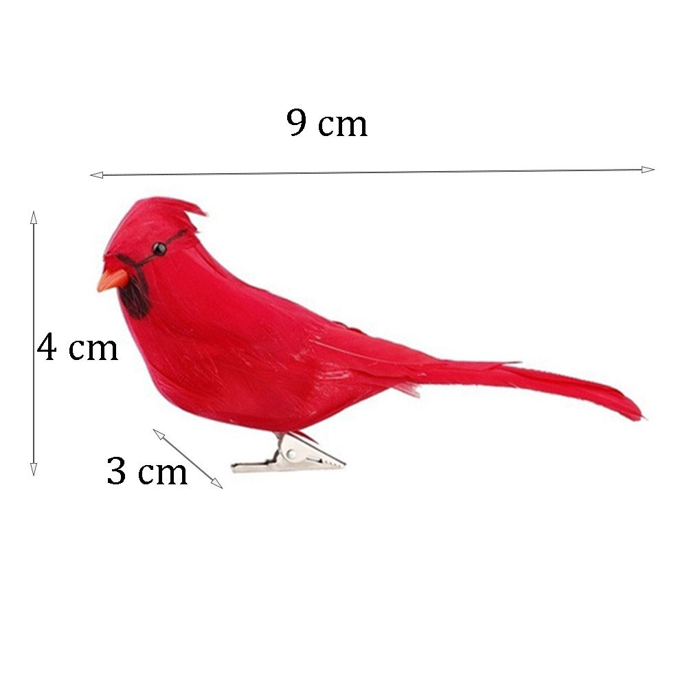9 Cm Feathers Simulation Lifelike Craft Bird Artificial Birds Christmas Ornaments Xmas Tree Decor