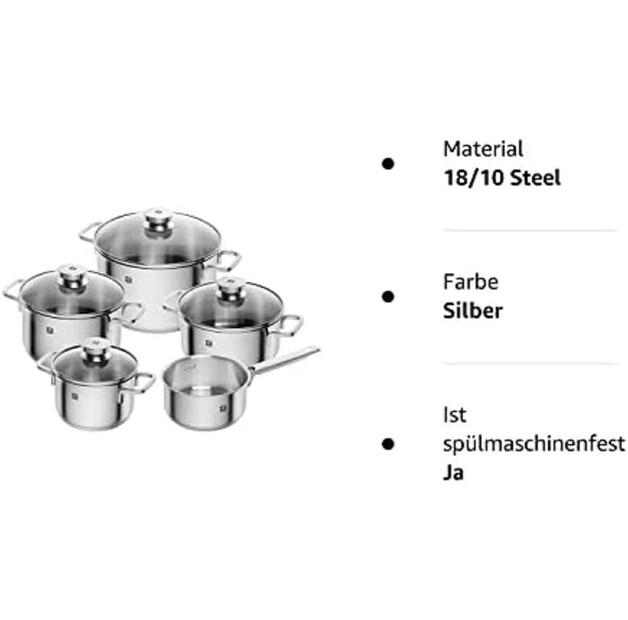 Zwilling Focus Cookware Set, 5 Pieces (66670-000-0)