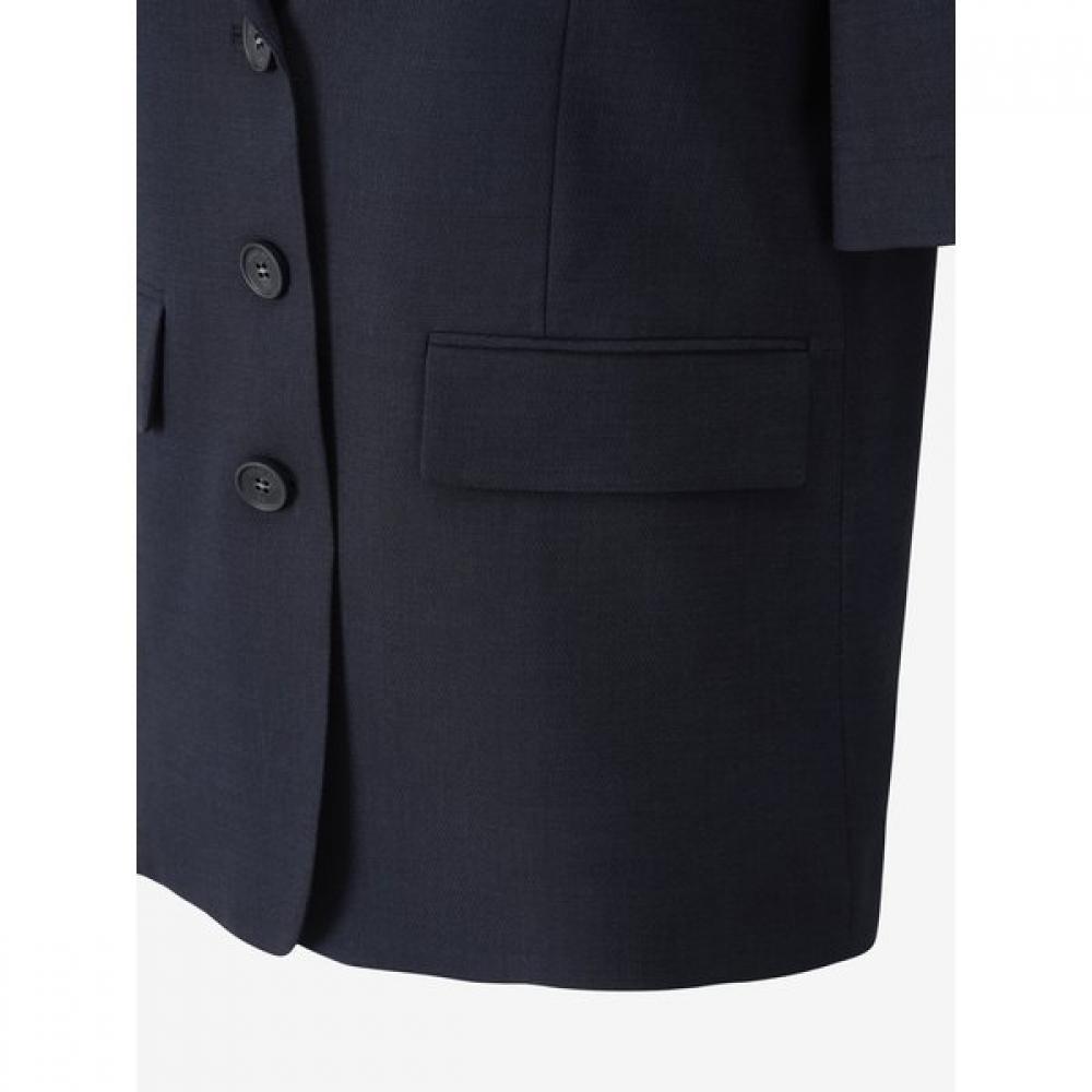 Cc Collect Linen Blend Half Sleeve Single Jacket C252msf136