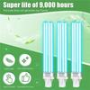 Frische 4 Stück UV UV-C-Lampen 9W G23 Sockel Ersatzlampen für Außen-Teichklärer-Lampen Kompatibel mit UVE9 CF400 CF500