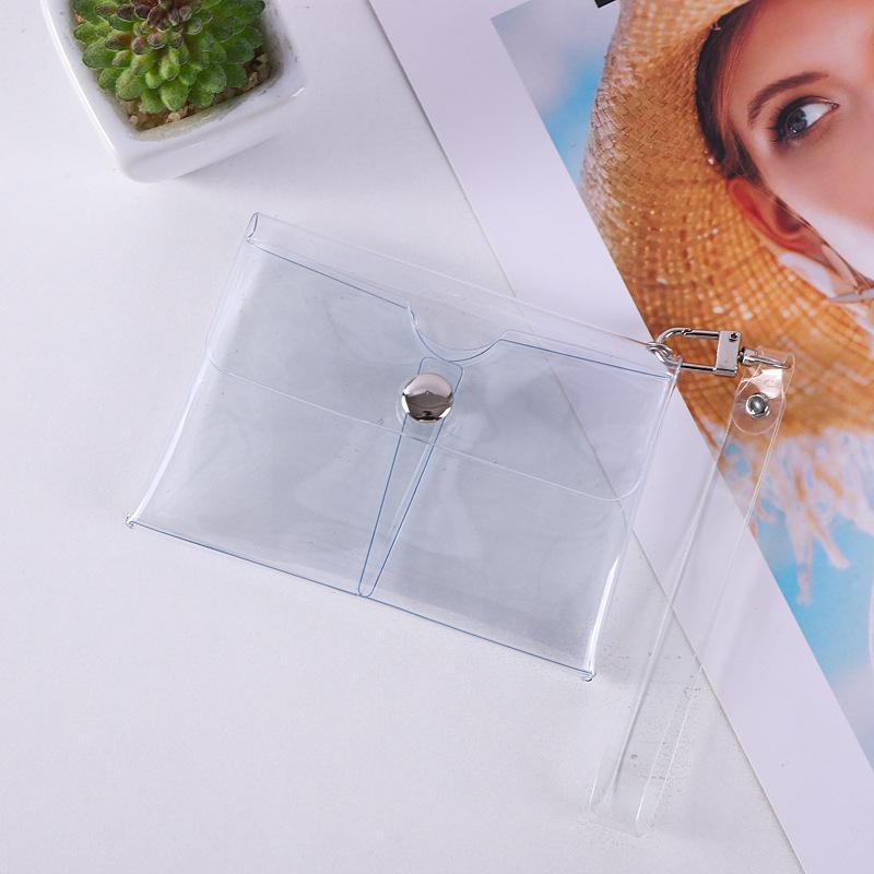 Spot Fresh Lipstick & Nail Polish Storage: Double-Layer PVC Transparent Pouch & Coin Purse