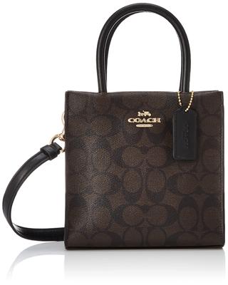 Borsa a Tote 5693 [Coach] Donna Im/MarroneNero [Articolo]
