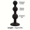 Butt Plug Men Silicone Anal Plug Women Adult Supplies Sex Toy for Couples Female Masturbator with Detachable Acrylic Diamond