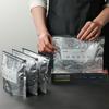 10Pcs Aluminum Foil Fresh-Keeping Sealed Bag Leakproof Food Grade Refrigerator Freezer Safe Kitchen Slide Fastener Fresh Bag