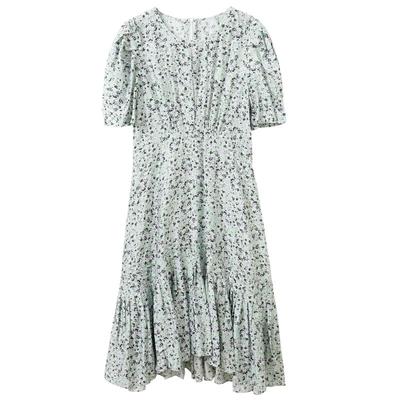 SanCai Elegantes Floral-Midikleid
