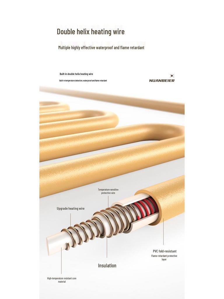 Flannel Electric Heating Blanket with Dual Control for Single to Triple Use