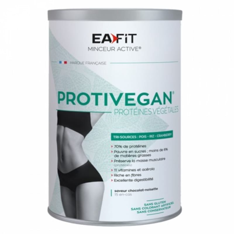 

EAFIT PROTIVEGAN Protein Vegan Vegetable 450g - Hazelnut Chocolate Flavor