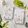Artoid Mode Floral Leaves Butterfly Spring Kitchen Towels Dish Towels, 18x26 Inch Seasonal Summer Decoration Hand Towels Set of 2