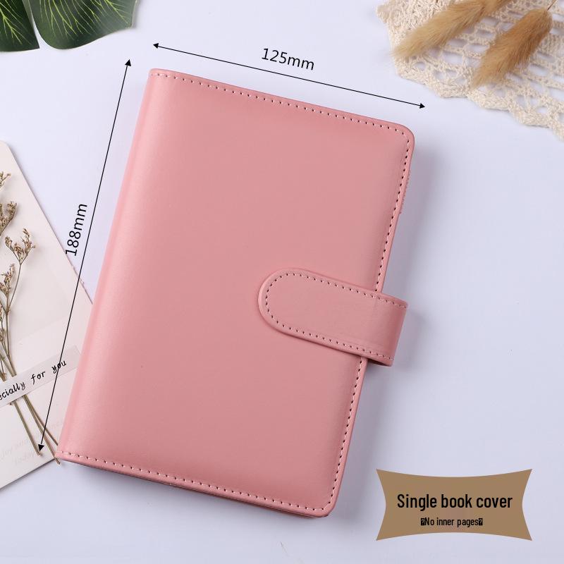 Cross-Border Macaron PU Leather Binder Notebook: Detachable Diary & Budget Book.