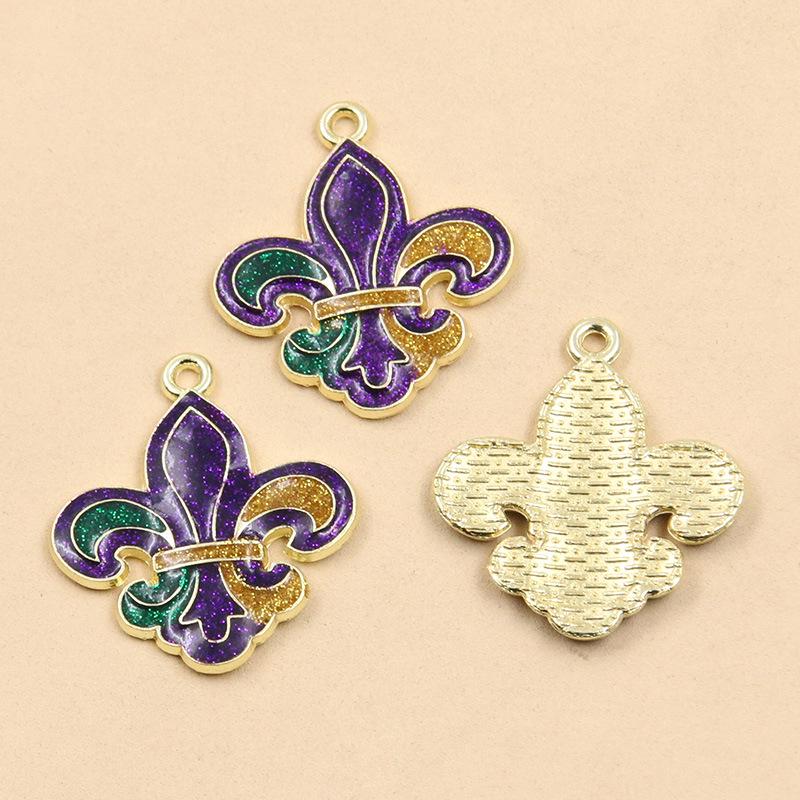 15 Style DIY Alloy Jewelry KC Gold Enamel Masquerade Carnival Pendant Charms