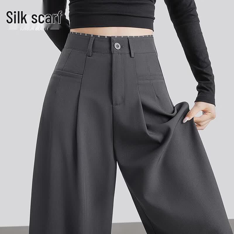 Women s Color-Block High-Waisted Wide-Leg Pants XL