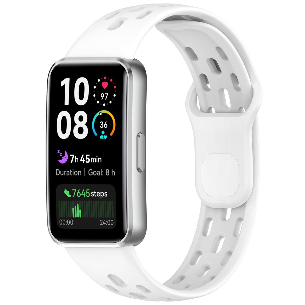 For Compatible Band 10/8/9 Replacement Silicone Watch Strap with Snap Button Buckle and Breathable Design
