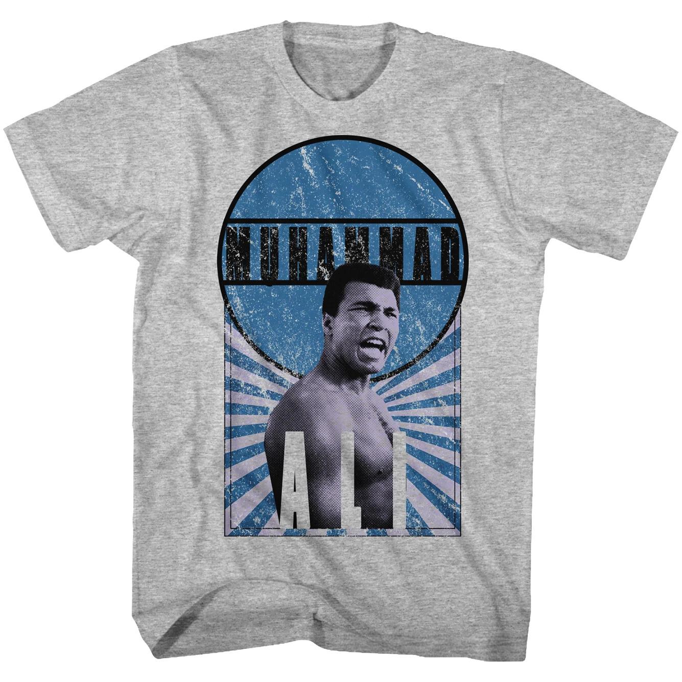 Muhammad Ali Heavyweight Boxing Champion Of The World Sunburst Men s T Shirt 3XL